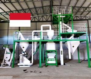 1-2T/H Feed Pellet Production Line in Indonesia