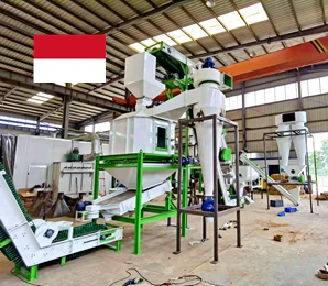 1-2T/H Sawdust Pellet Mill in Indonesia