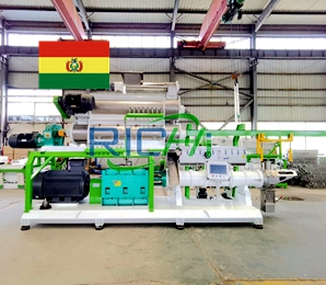 2T/H Fish Feed Extruder Machine in Bolivia