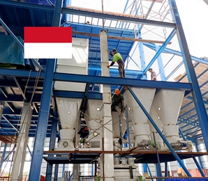 2T/H Shrimp Feed Pellet Mill in Indonesia