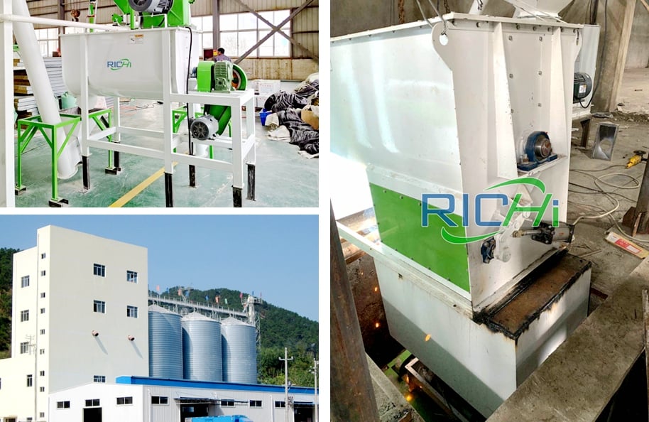 RICHI SLHY Animal Feed Mixer On Feed Pellet Production Line