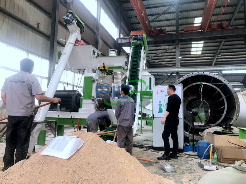 wood pellet production line