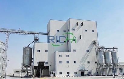 Livestock poultry feed pellet plant