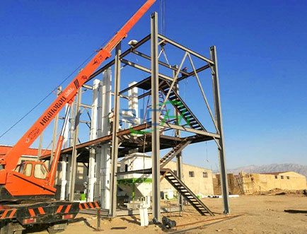 1-2TH animal feed pellet production line