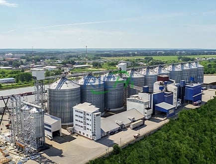 150,000 Tons per year aquatic feed line and silo in Henan, China