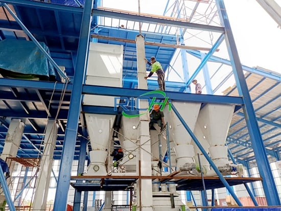 2Th shrimp feed making machine in Indonesia