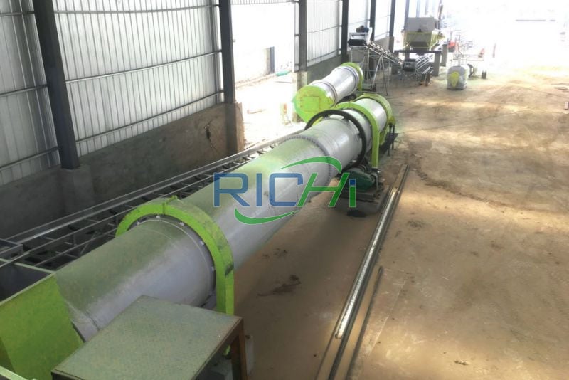 5-6T compound production line of organic fertilizer and grass pellets