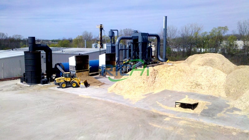 Biomass pellet plant