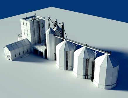 Livestock feed plant