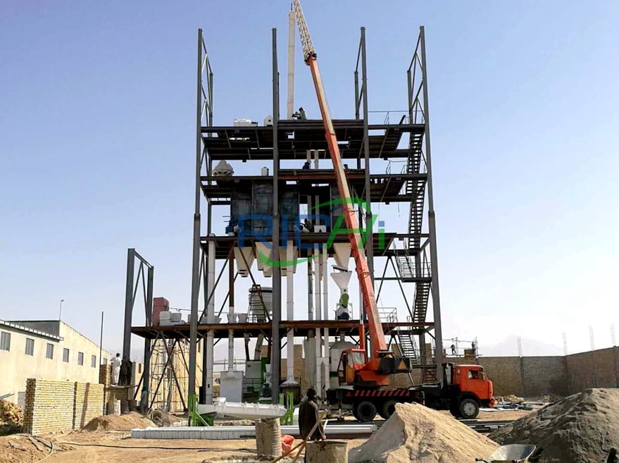 Sheep feed pellet production line