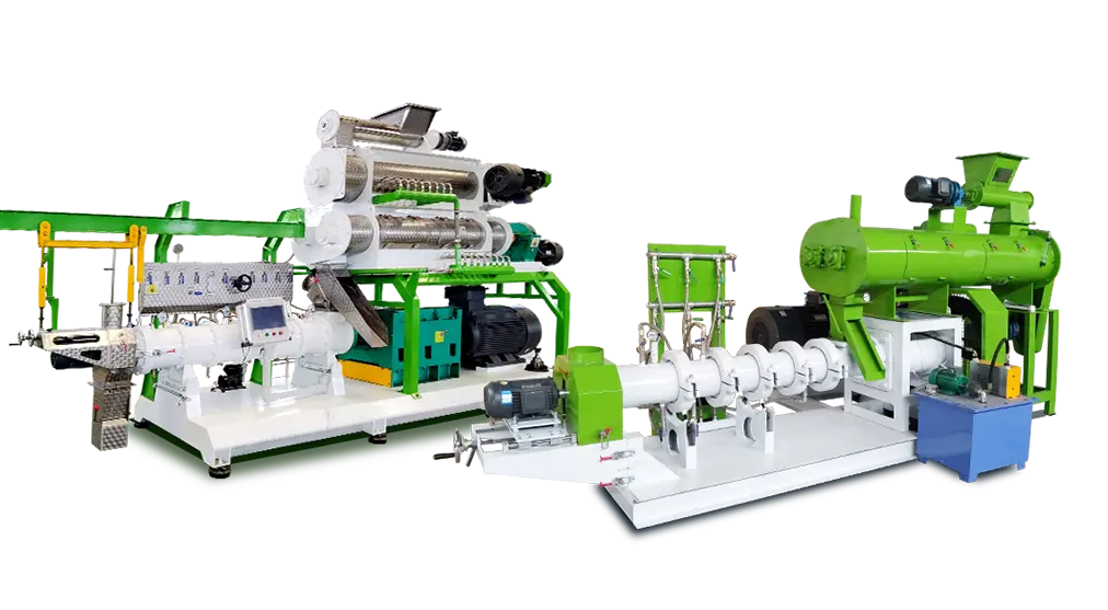 Floating fish feed extruder machine