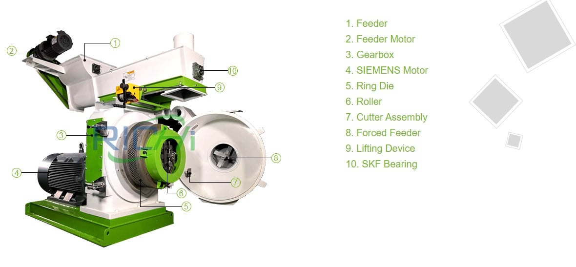 cow dung pellet making machine